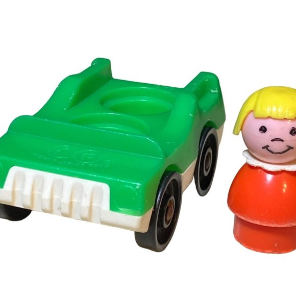 Vintage Fisher Price Car and Figure - Picture 2 of 12